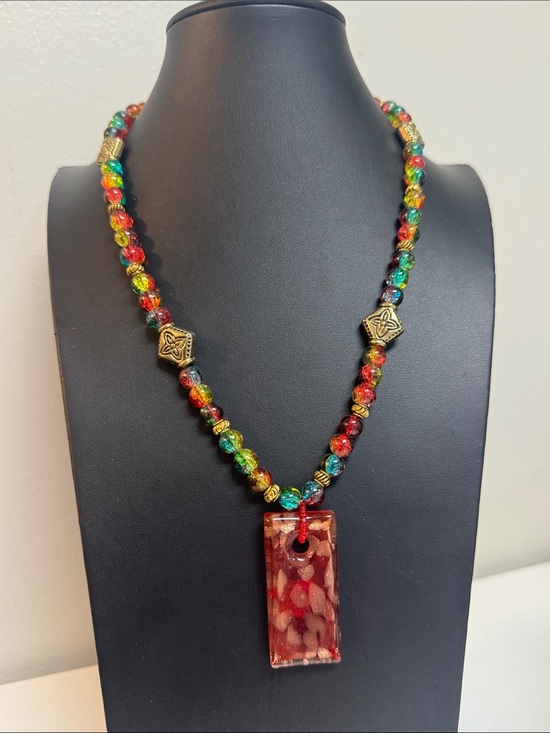 Jewelry - GLASS multicolored necklace